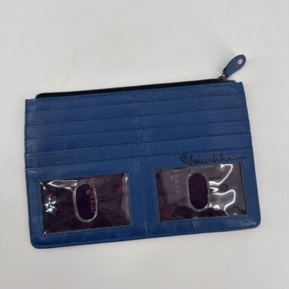 Anuschka Women's Hand Painted Genuine Leather RFID Organizer Wallet Multicolor - Picture 3 of 11